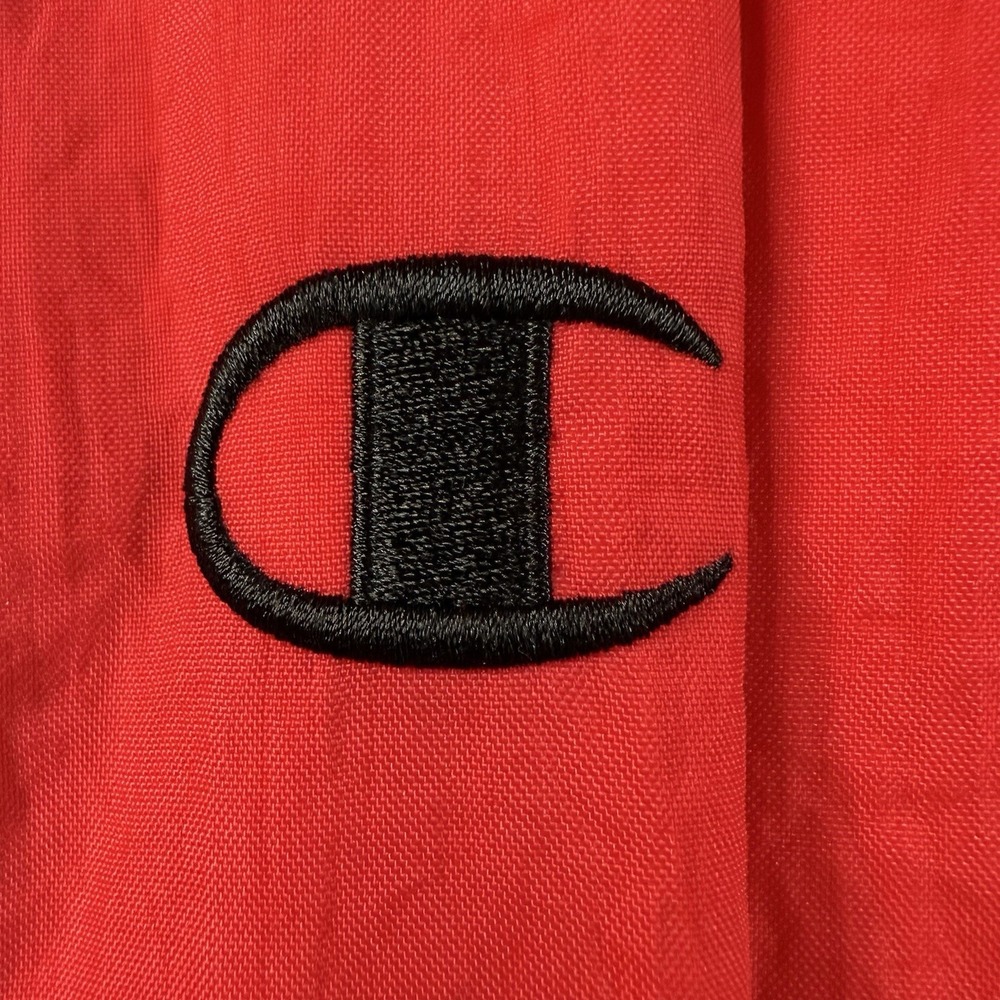 Vintage Champion Manchester Indians Pullover Windbreaker Jacket Men's L Red 90s - Picture 8 of 12